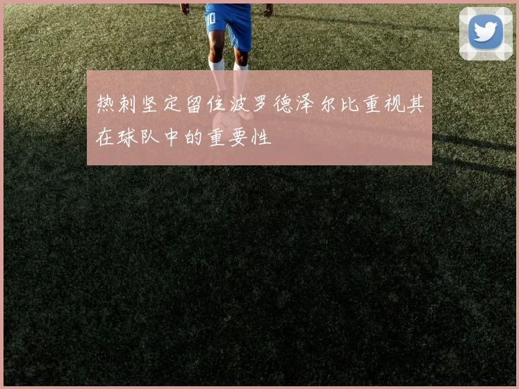 热刺坚定留住波罗德泽尔比重视其在球队中的重要性